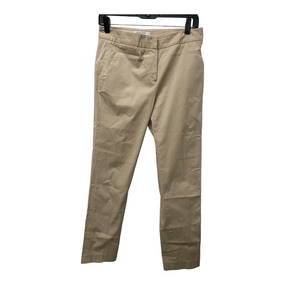 Gerard Darel Pants - Gerard Darel Chino Pants 4 Khaki Straight Leg Cotton High Waist Chic Office Work